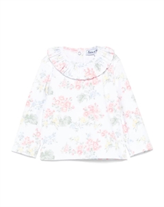 Футболка с цветочным принтом, белый Tartine et chocolat
