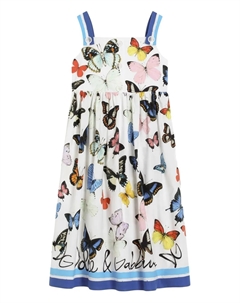 Платье с принтом, белый Dolce & gabbana kids