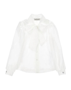 Блузка с объемными рукавами, белый Monnalisa