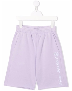 Спортивные шорты с логотипом, фиолетовый Mm6 maison margiela kids