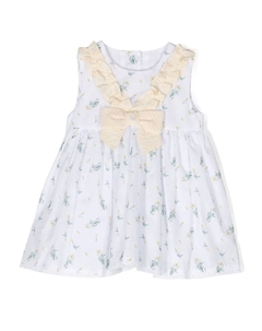 Платье без рукавов с цветочным принтом, белый Patachou