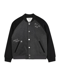 Бомбер со вставками, черный Zadig & voltaire kids