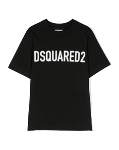 Футболка с логотипом, черный Dsquared2 kids