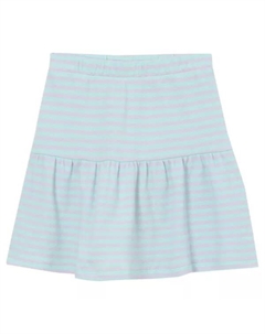 Юбка из пике для девочек 2-16 лет, цвет mint multi stripe Lands' end