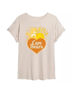 Футболка большого размера с логотипом Funshine от Juniors Care Bears, бежевый Licensed character