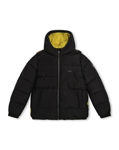 Пуховик с камуфляжным узором, черный Boss kidswear