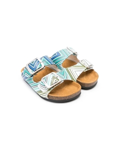 Сандалии с узором зигзаг, зеленый Missoni kids