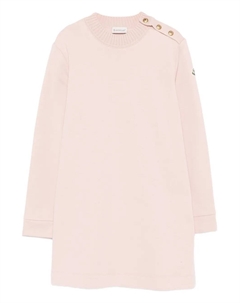 Платье с нашивкой-логотипом, розовый Moncler enfant