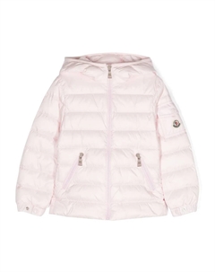 Пуховик с капюшоном, розовый Moncler enfant