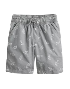 Шорты прямые поплиновые для мальчиков 4-12 лет, цвет grey short dino Jumping beans