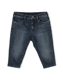 Джинсы с вышитым логотипом, синий Roberto cavalli junior