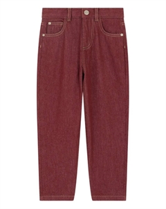 Брюки с пятью карманами, красный Bonpoint