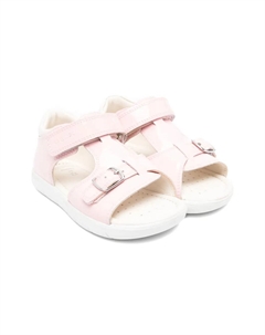 Сандалии Alul с пряжками, розовый Geox kids