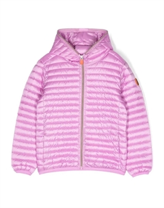 Пуховик с капюшоном, фиолетовый Save the duck kids