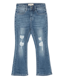Расклешенные джинсы с прорезями, синий Twin-set kids