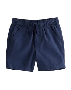 Шорты для мальчиков с завязками и плоской передней частью из поплина, цвет bayou navy Jumping beans