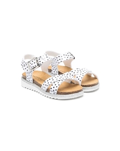 Сандалии в горох, белый Monnalisa