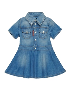 Джинсовое платье, синий Dsquared2 kids