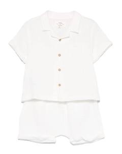 Комплект из рубашки и шортов, белый Teddy & minou