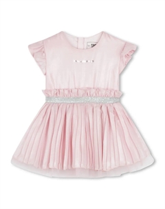 Платье из тюля с эффектом металлик, розовый Karl lagerfeld kids