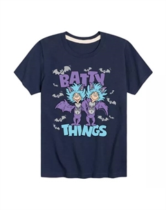 Футболка с рисунком Кота в шляпе Доктора Сьюза и Бэтти Вещей для мальчиков 8-20 лет, синий Licensed character