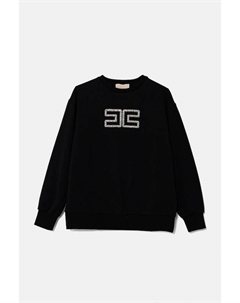 Детская хлопковая толстовка, черный Elisabetta franchi