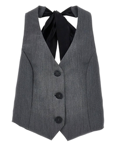 Жилет на пуговицах, серый Monnalisa