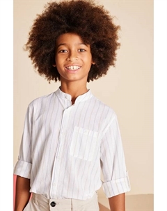 Детская хлопковая рубашка, коричневый Mayoral