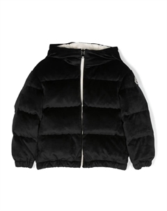 Велюровый пуховик Daos, черный Moncler enfant