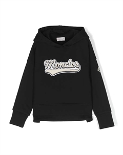 Худи с логотипом, черный Moncler enfant