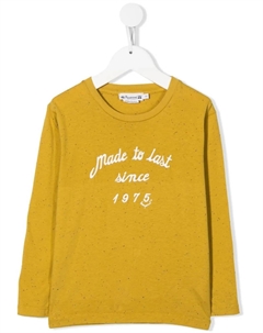 Футболка с длинными рукавами и надписью, желтый Bonpoint