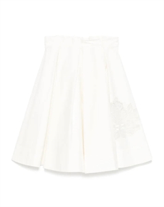 Плиссированная юбка, белый Elisabetta franchi la mia bambina