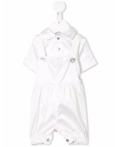 Комплект Banana из футболки и комбинезона, белый Siola