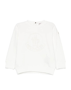 Толстовка с вышитым логотипом, белый Moncler enfant