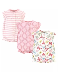 Органические хлопковые комбинезоны для девочек, 3 шт, желтый Touched by nature