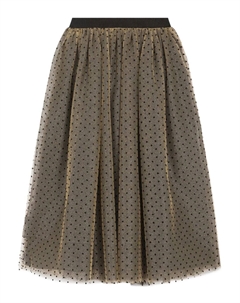 Юбка из тюля в горох, золотой Bonpoint