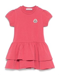 Платье с короткими рукавами, розовый Moncler enfant