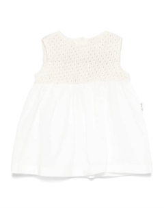 Платье ажурной вязки, белый Teddy & minou