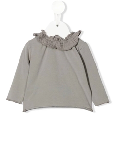 Топ с длинными рукавами и сборками, серый Teddy & minou