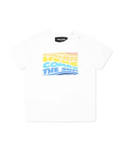 Футболка с логотипом, белый Dsquared2 kids