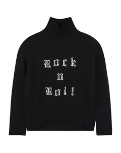 Свитер с высоким воротником, черный Zadig & voltaire kids