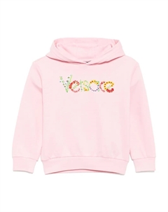 Худи с вышитым логотипом, розовый Versace kids
