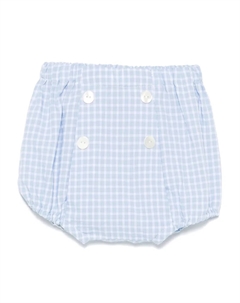 Шорты в клетку гингем, синий Siola