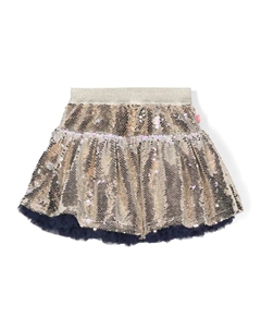 Юбка мини с пайетками, золотой Billieblush