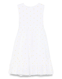 Платье с цветочной вышивкой, белый Il gufo