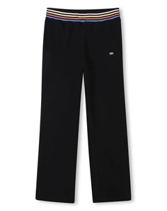 Брюки с вышитым логотипом, черный Sonia rykiel enfant