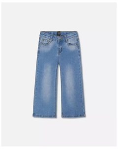 Джинсы с широкими штанинами для девочек Denim Blue, синий Deux par deux