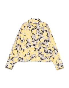 Рубашка с цветочным принтом, черный Msgm kids