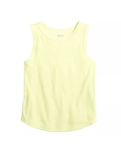Детский и подростковый топ с высоким воротом для девочек 6-18 лет в обычных и больших размерах, цвет easy yellow So