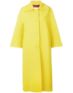 Sara battaglia однобортное пальто модели оверсайз 40 желтый Sara battaglia
